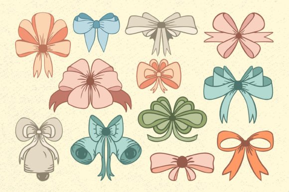 Christmas Bow SVG: Boho Illustrations for Branding