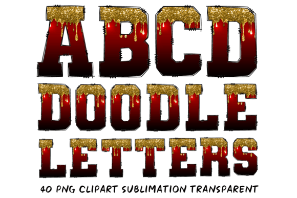 Christmas Dripping Glitter Alphabet 2: Festive Illustrations