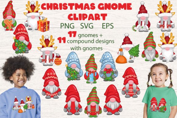 Christmas Gnomes with Gifts Sublimation: Festive Illustrations Review