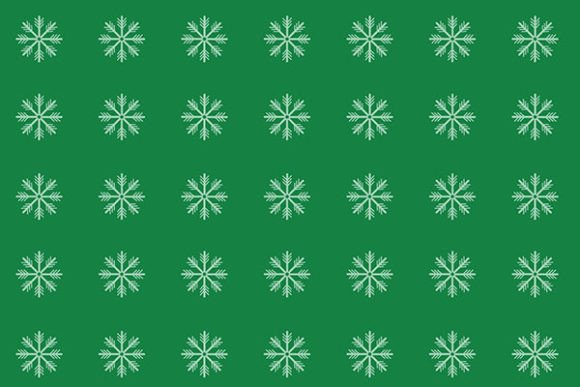 Christmas Green Background with Snowflak: Premium Illustrations
