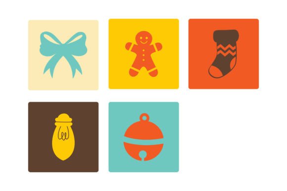 Christmas Retro Pattern: Vibrant Illustrations for Brands