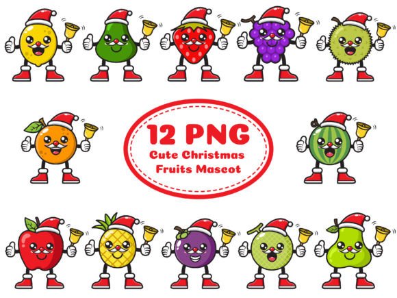 Cute Christmas Fruits Mascot: A Designer's Review