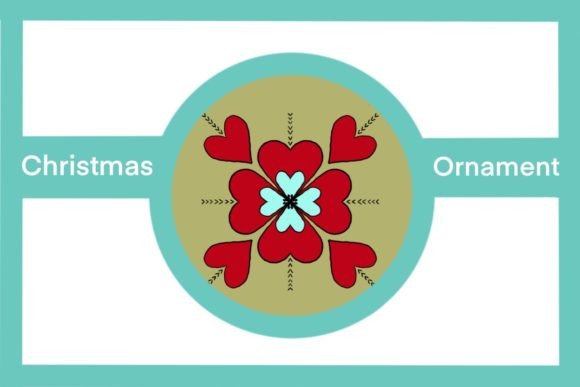 Review: Red Heart Green Round Christmas Ornament Design