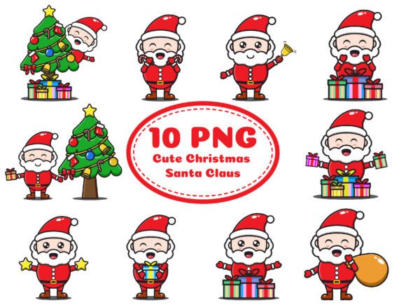Santa Claus Cute Christmas Celebration Illustrations Review