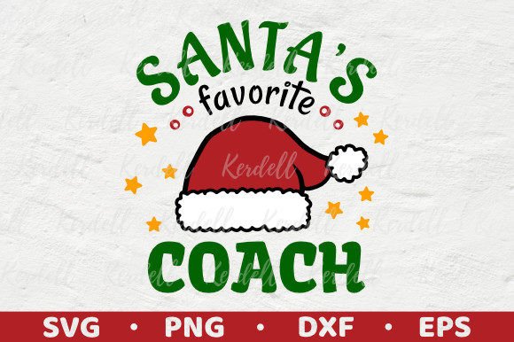 Santa's Favorite Coach: Festive Illustrations