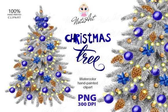 Watercolor Christmas Tree Illustrations Review
