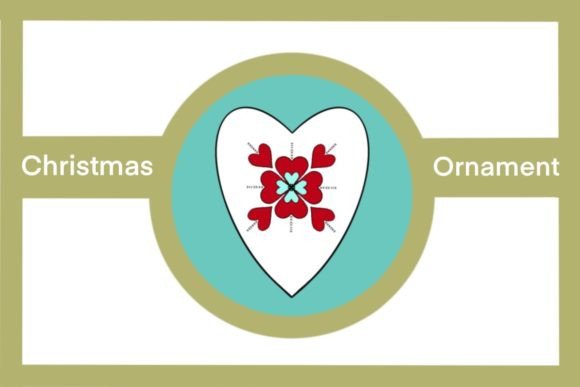 White Heart Red Hearts Christmas Image Review